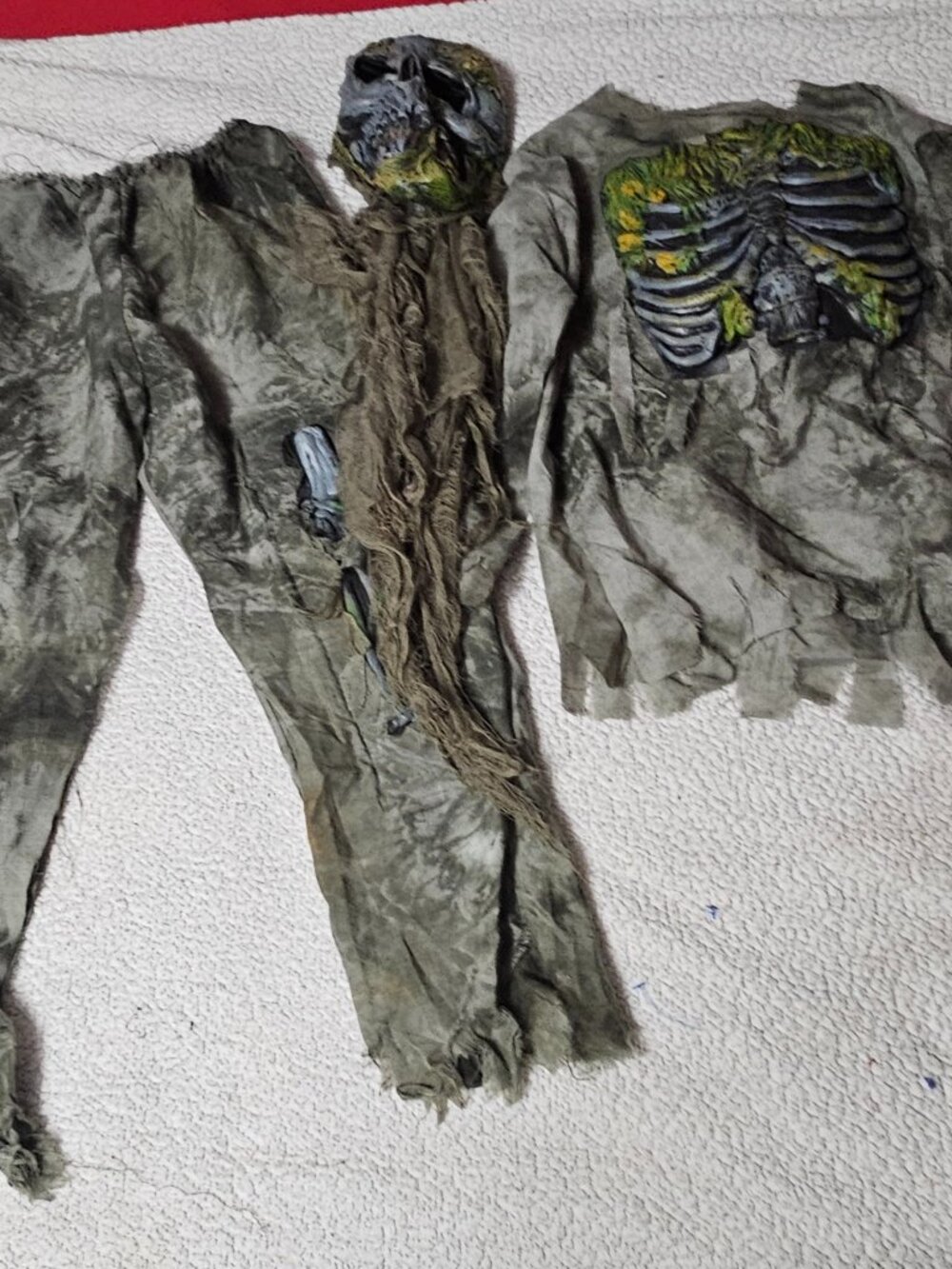Spirit Halloween Zombie Skeleton Costume Child Size S (4-6) No Gloves
